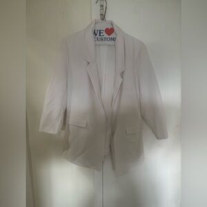 Elegant White Women's Blazer